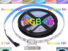 BANDA LED RGBW 5050, 60LED/M - IP20, 5M/ROLA